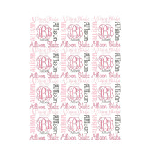 Load image into Gallery viewer, THEME BLANKET ~ Monogram Subway