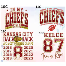 Load image into Gallery viewer, KC Chiefs-DTF Transfers Part 1