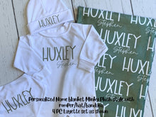 Load image into Gallery viewer, Personalized Name Blanket with set option