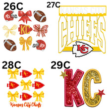 Load image into Gallery viewer, KC Chiefs-DTF Transfers Part 2