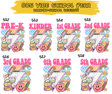 Load image into Gallery viewer, 80s Vibe School Year - DTF Transfer
