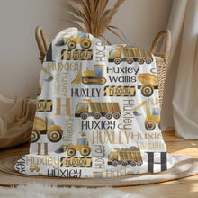 Load image into Gallery viewer, THEME BLANKET Construction Trucks