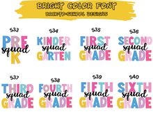 Load image into Gallery viewer, Bright Color Font - DTF Transfer