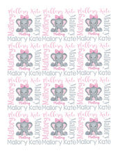 Load image into Gallery viewer, THEME BLANKET ~ Elephant PINK