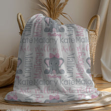 Load image into Gallery viewer, THEME BLANKET ~ Elephant PINK