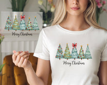 Load image into Gallery viewer, Merry Christmas 5 Trees DTF TRANSFER