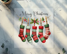 Load image into Gallery viewer, Merry Christmas Stockings DTF TRANSFER