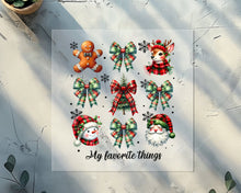 Load image into Gallery viewer, My Favorite Things - Plaid Christmas DTF TRANSFER