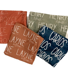 Load image into Gallery viewer, NAME BLANKET ~ NEW COLOR CHART ~ SPECIAL!!!!