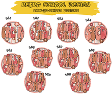 Load image into Gallery viewer, RETRO SCHOOL DESIGN - DTF Transfer
