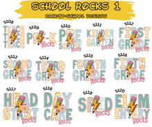 Load image into Gallery viewer, SCHOOL ROCKS 1 - DTF Transfer