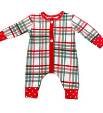 Load image into Gallery viewer, CHRISTMAS SANTA - BUTTFLAP PJs Plaid