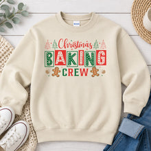 Load image into Gallery viewer, Christmas Baking Crew Christmas design on Sand crewneck sweatshirt