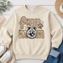 Load image into Gallery viewer, Fur Mom Chow dog lover design on Sand crewneck sweatshirt