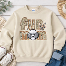 Load image into Gallery viewer, Fur Mom Toy Poodle White dog lover design on Sand crewneck sweatshirt
