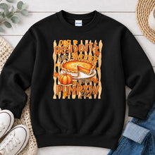 Load image into Gallery viewer, Our Residents Are Sweeter Than Pumpkin Pie Fall design on Black crewneck sweatshirt