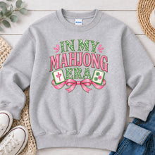 Load image into Gallery viewer, In My Mahjong Era Mahjong design on Ash Grey crewneck sweatshirt