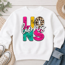 Load image into Gallery viewer, Leopard Colorblock Lions White