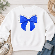 Load image into Gallery viewer, Go Lions Blue Bow White
