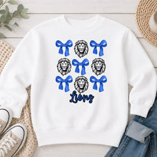 Load image into Gallery viewer, Lions And Bows Pattern White