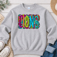 Load image into Gallery viewer, Floral Lions Ash Grey