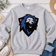 Load image into Gallery viewer, Lion Mascot Shield Ash Grey