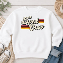 Load image into Gallery viewer, Sped Crew Teacher design on White crewneck sweatshirt
