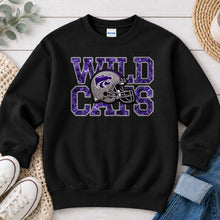 Load image into Gallery viewer, Glitter Wildcats Helmet Black