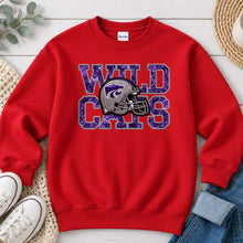 Load image into Gallery viewer, Glitter Wildcats Helmet Red