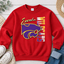 Load image into Gallery viewer, Eureka Wildcat Logo Script Red