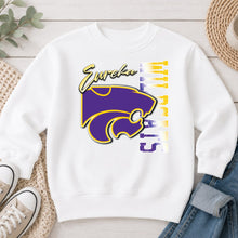 Load image into Gallery viewer, Eureka Wildcat Logo Script White
