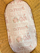 Load image into Gallery viewer, Personalized Baby Girl Monogrammed Name Floral Wreath CHARLOTTE