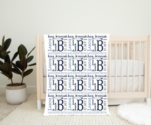 Load image into Gallery viewer, Personalized Name Monogram Dinosaur Blanket LUCA