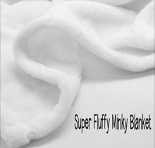 Load image into Gallery viewer, Personalized Name Monogram Blanket Girl ~ You pick your colors