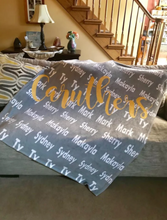 Load image into Gallery viewer, Personalized Family Name Blanket