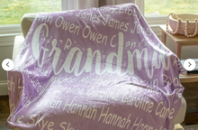 Load image into Gallery viewer, Personalized Family Name Blanket