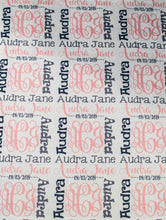 Load image into Gallery viewer, Personalized Monogrammed Baby Girl Name Blanket