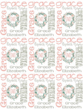 Load image into Gallery viewer, Baby Girl Floral Minky Personalized Name Blanket