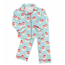Load image into Gallery viewer, CHRISTMAS SANTA BUTTON DOWN PJS