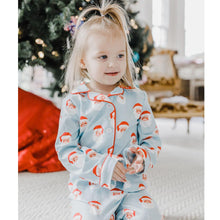 Load image into Gallery viewer, CHRISTMAS SANTA BUTTON DOWN PJS
