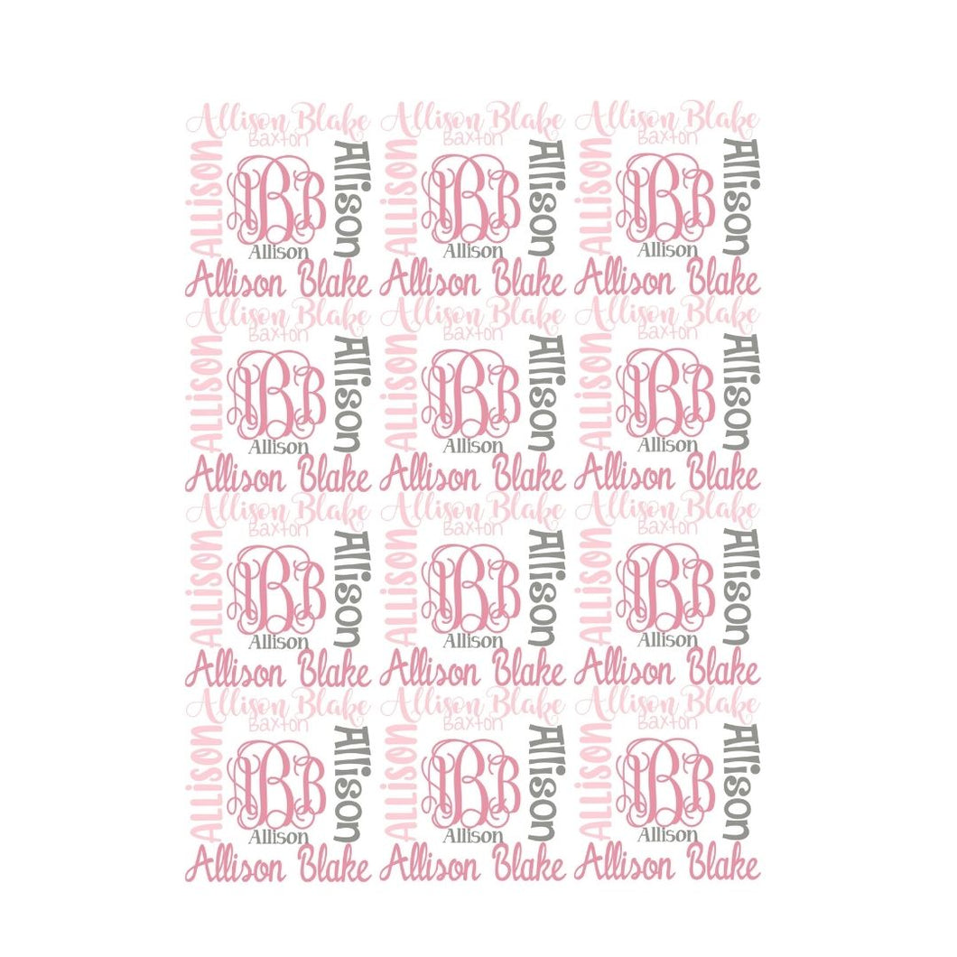 THEME BLANKET ~ Monogram Subway