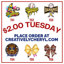 Load image into Gallery viewer, $2.00 TRANSFER TUESDAY SPECIAL
