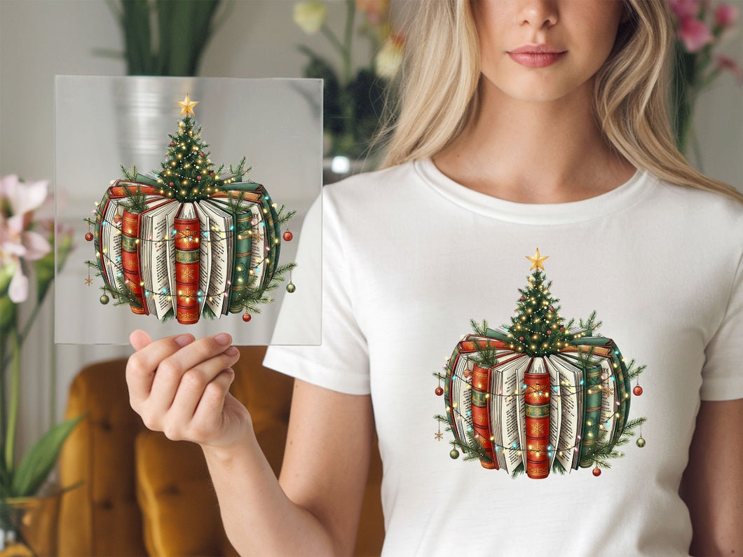 Book Design Christmas DTF TRANSFER