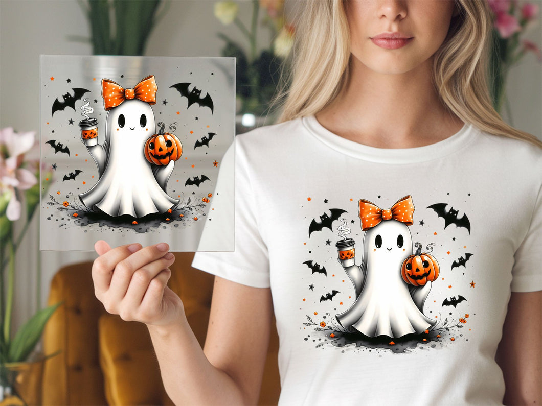 Cute Girl Ghost Halloween DTF TRANSFER