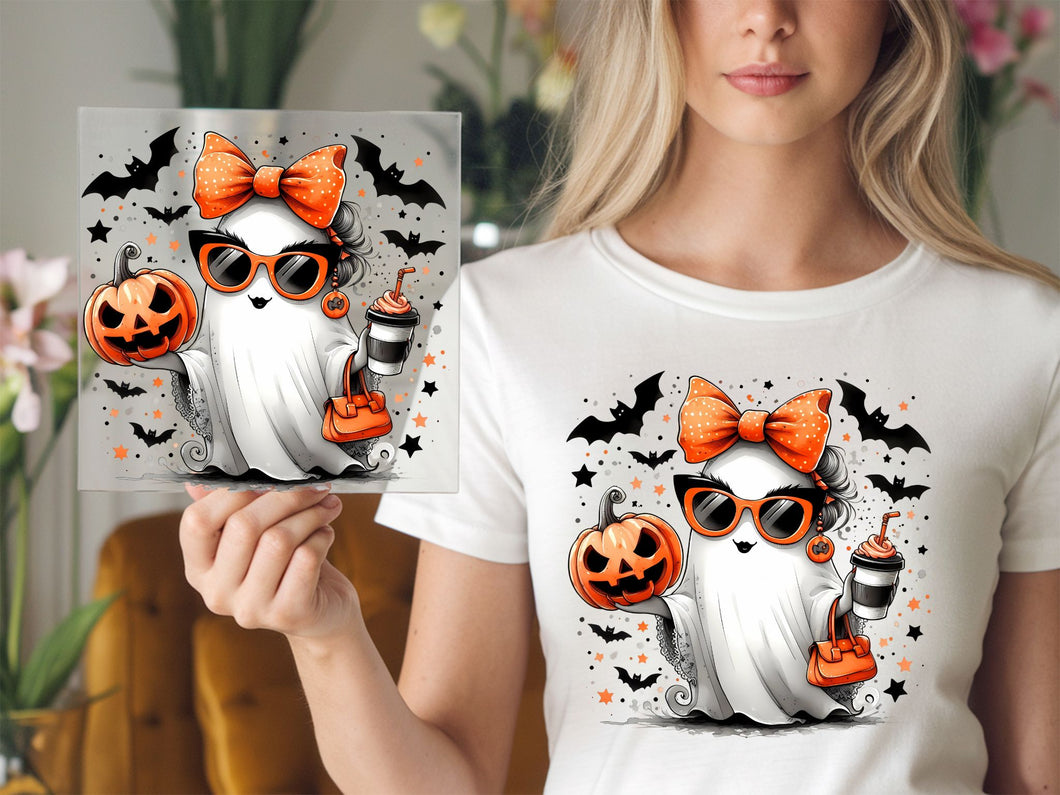 Cute Girl Ghost Halloween DTF TRANSFER