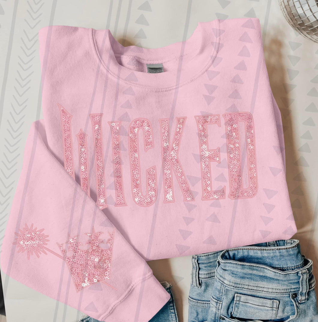 WICKED THEME Sweatshirt  ~WICKED PINK