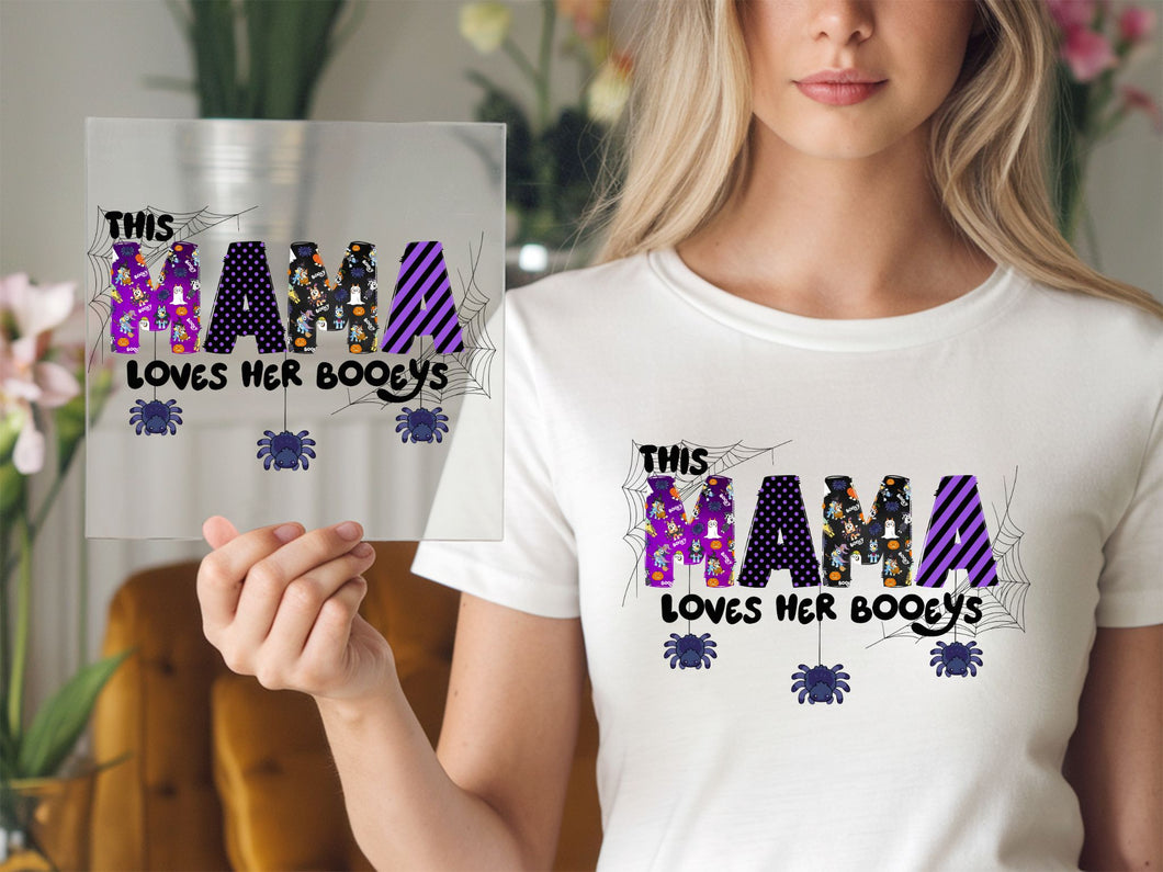 MAMA loves her Booeys Halloween DTF TRANSFER