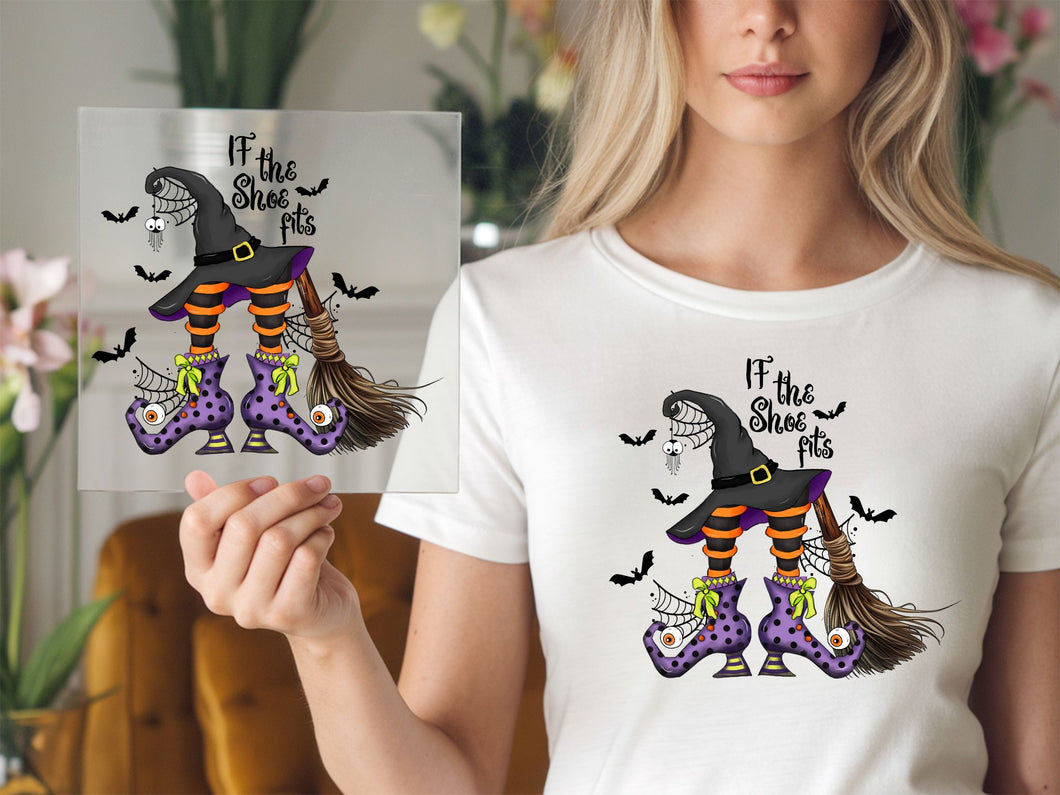 If the shoe fits Cute Halloween DTF TRANSFER
