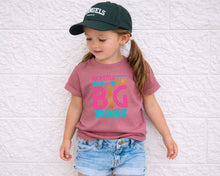 Load image into Gallery viewer, Promoted To Big Sister Shirt, Pregnancy Announcement Shirt, Big Sister T Shirt, Sibling Announcement, Sister Reveal Outfit, Toddler Tee

