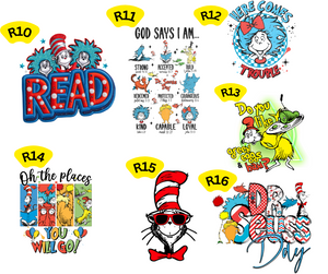 READ ACROSS AMERICA - DTF Transfers